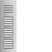 Drukknoppaneel deurcommunicatie Elcom Hager Deurstation audio, 12 drukknoppen, 2-draads, elcom.one RVS REQ012X